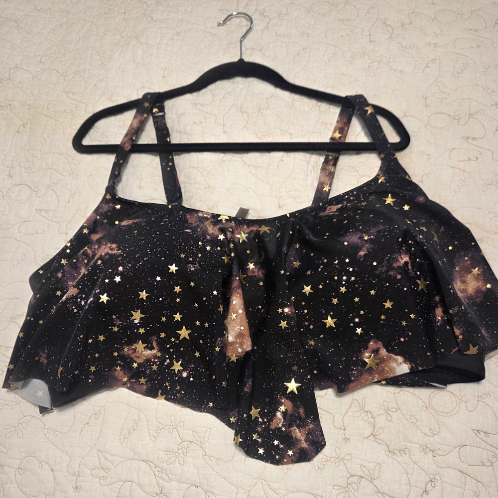 Torrid 5x Swim Top Celestial Foil - Picture 5 of 11